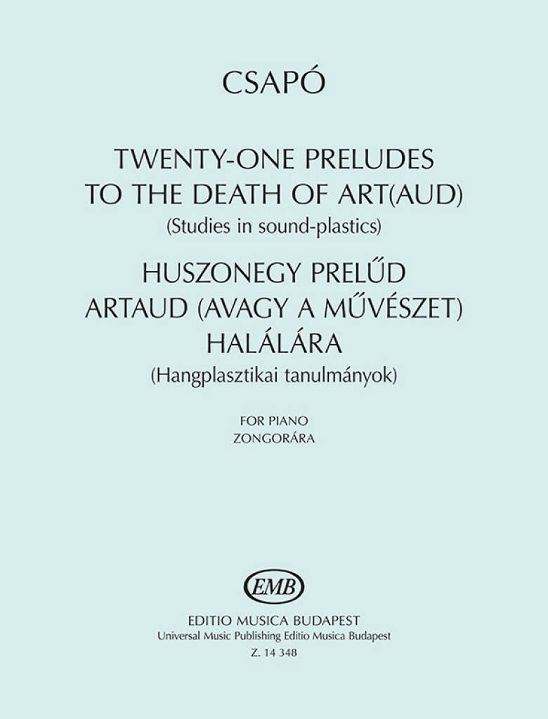 Twenty-one Preludes to the Death of Art(aud)